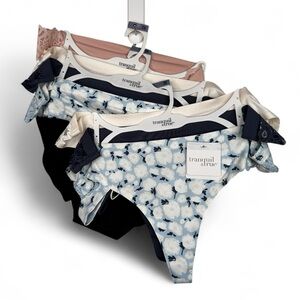 Tranquil & True Floral and Lace Panties Set - 9ct